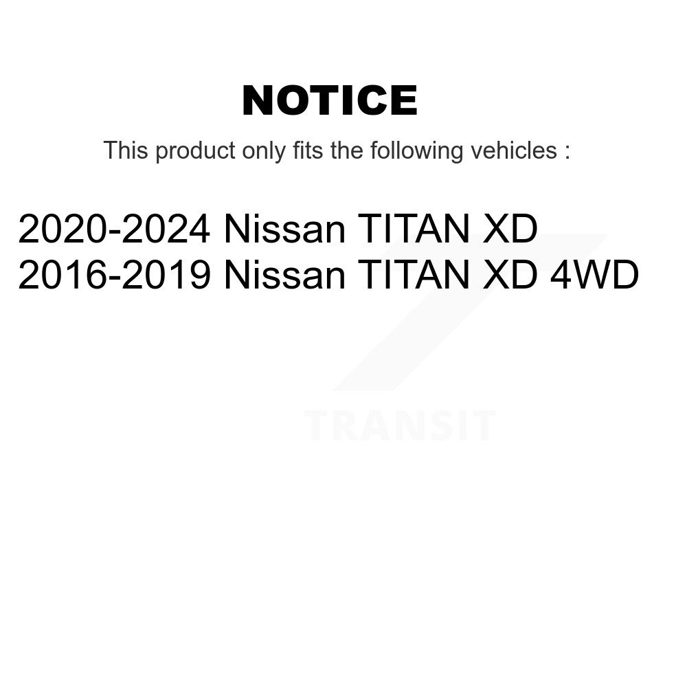 Front Wheel Bearing And Hub Assembly Pair For Nissan TITAN XD K70-102089 - Image 2