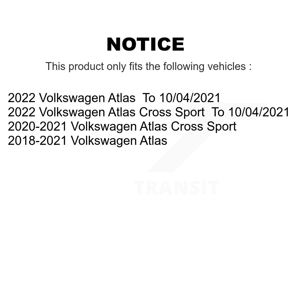 Front Wheel Bearing And Hub Assembly Pair For Volkswagen Atlas Cross Sport K70-102092 - Image 2