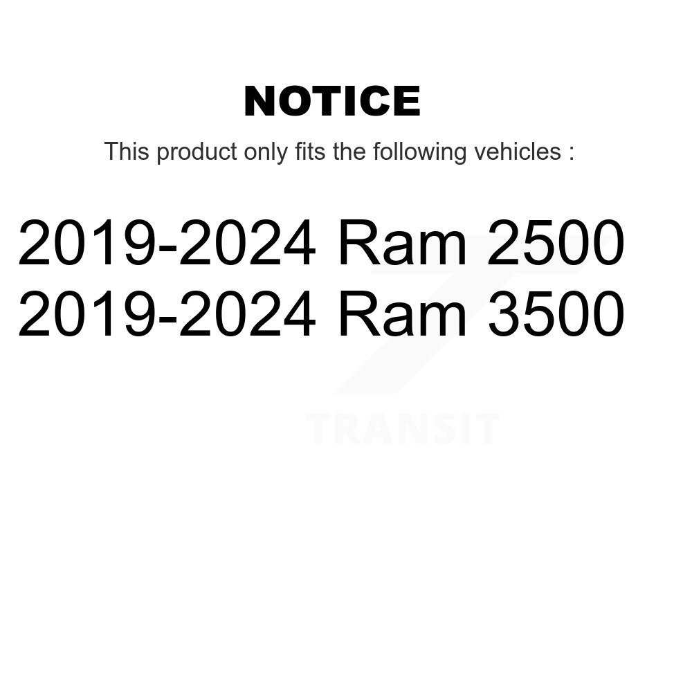 Front Wheel Bearing And Hub Assembly Pair For 2019-2024 Ram 2500 3500 K70-102188 - Image 2