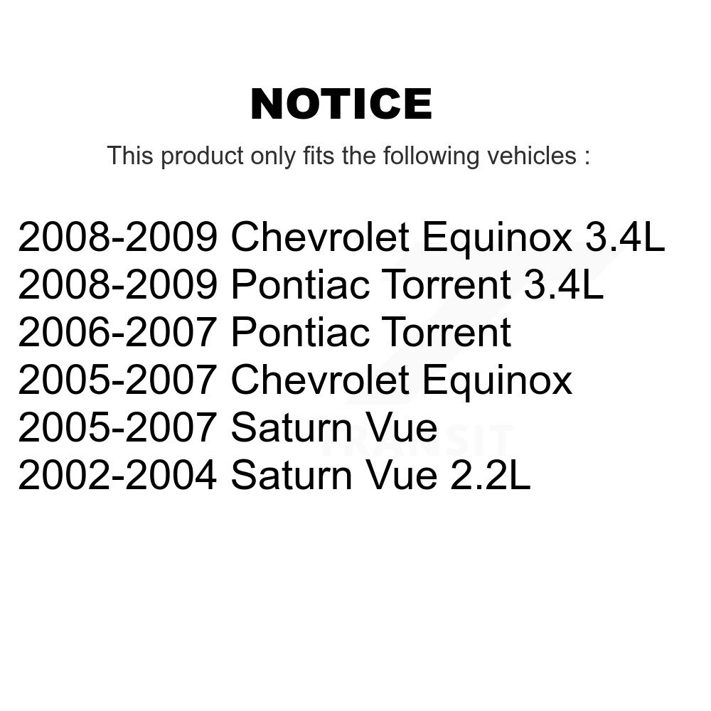 Front Control Arm & Ball Joint Link Kit For Chevrolet Equinox Pontiac Torrent Saturn Vue K72-100087 - Image 2