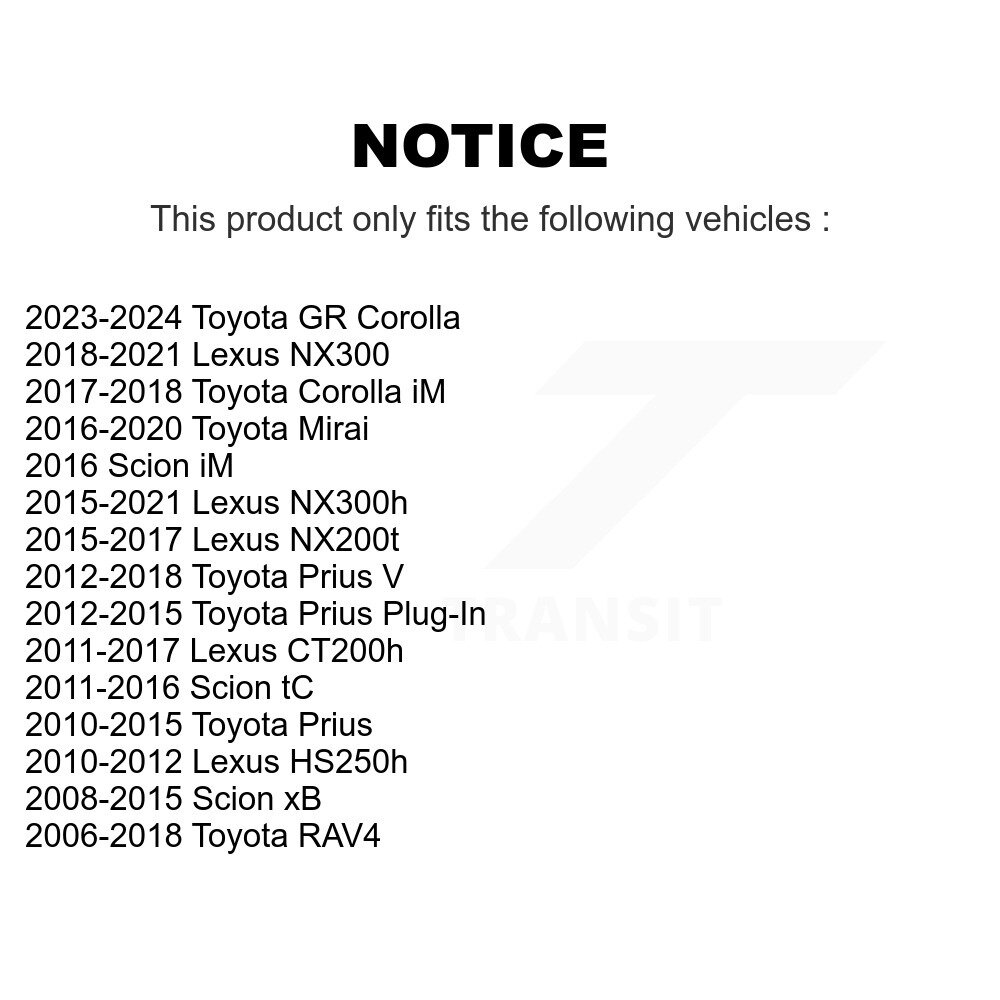 Front Link Pair For Toyota RAV4 Lexus NX300 Prius V Scion NX200t Corolla iM tC CT200h xB K72-100200 - Image 2