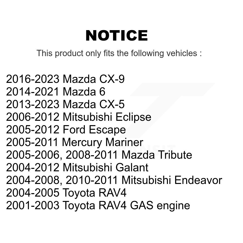 Front Link Pair For Mazda CX-5 Ford Escape CX-9 6 Tribute Toyota RAV4 Mitsubishi Eclipse K72-100244 - Image 2