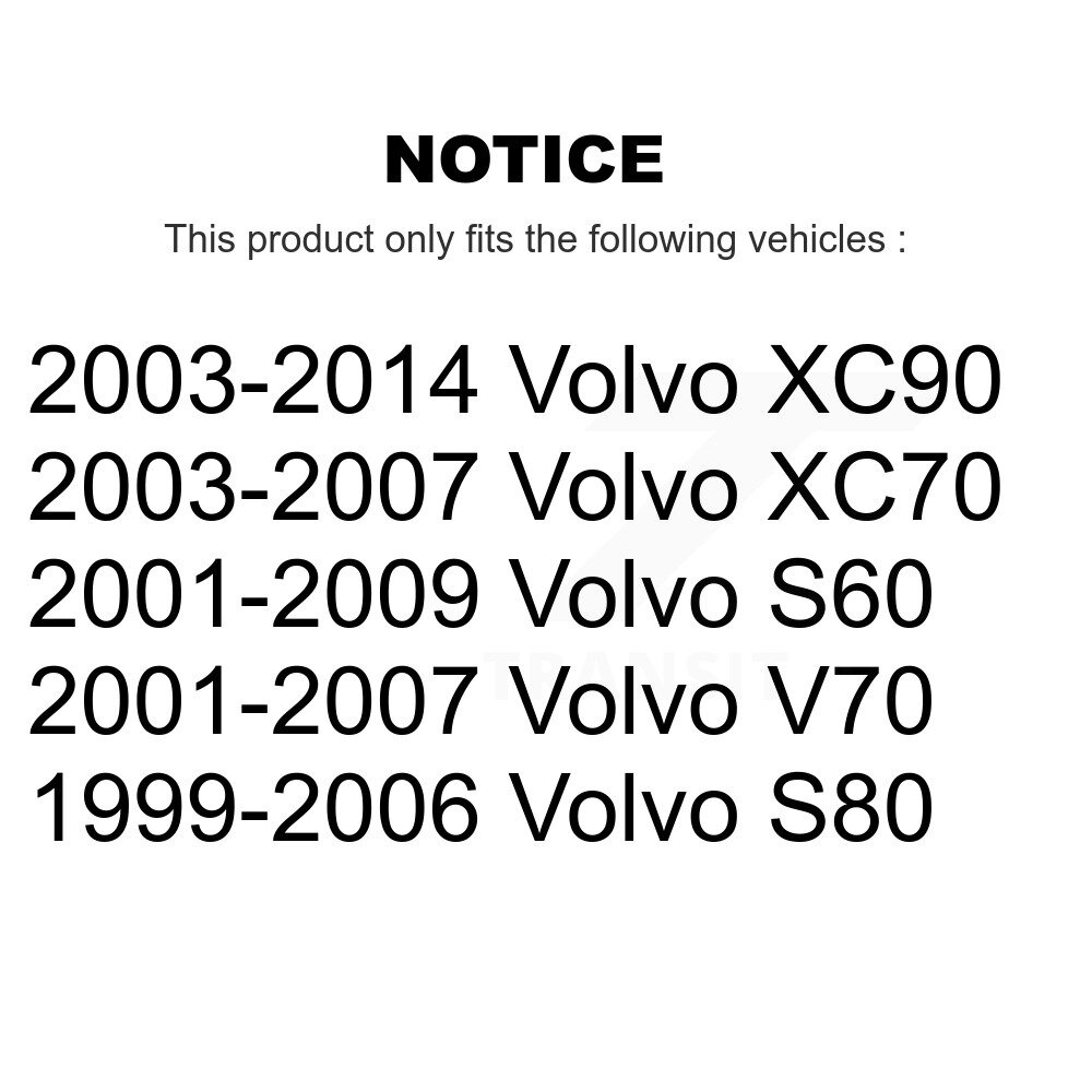 Front Suspension Link Pair For Volvo XC90 S60 XC70 V70 S80 K72-100251 - Image 2