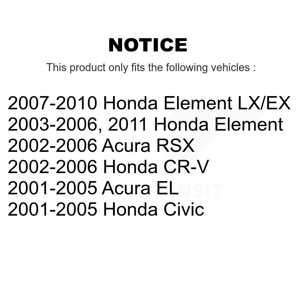 Front Suspension Link Kit For Honda Civic CR-V Acura Element EL RSX K72-100325 - Image 2
