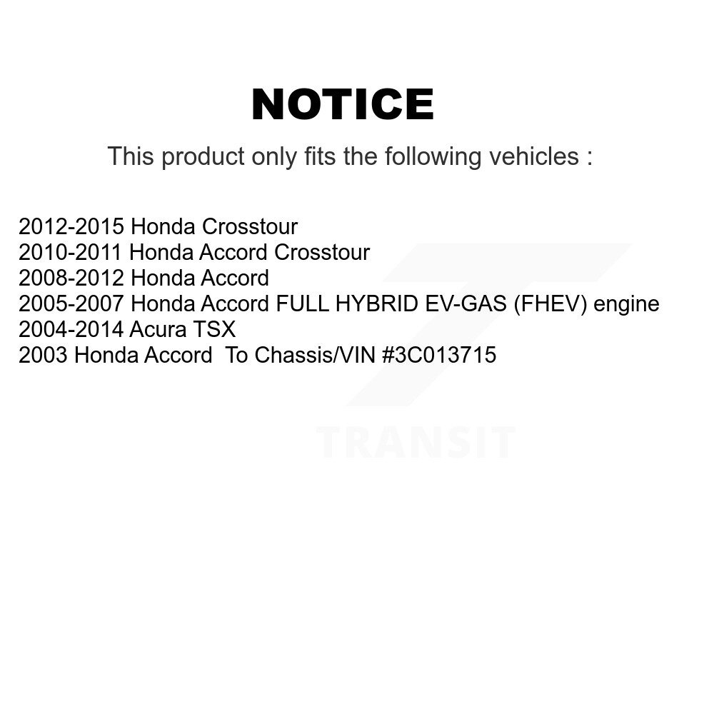 Front Suspension Link Kit For Honda Accord Acura TSX Crosstour K72-100326 - Image 2
