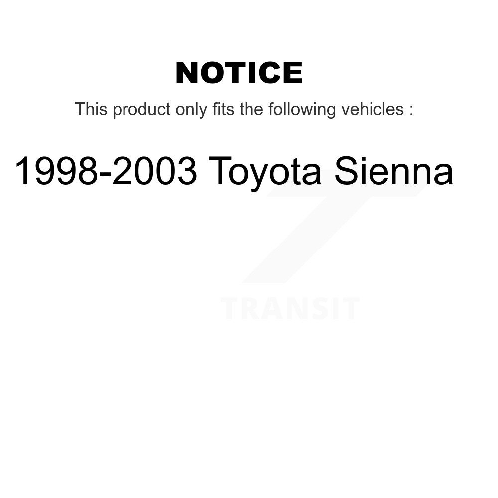Front Suspension Link Kit For 1998-2003 Toyota Sienna K72-100327 - Image 2