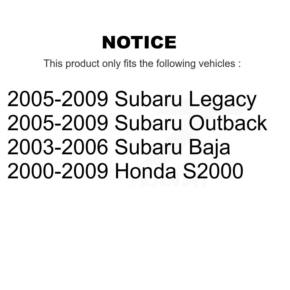 Rear Suspension Link Pair For Subaru Outback Legacy Honda S2000 Baja K72-100342 - Image 2