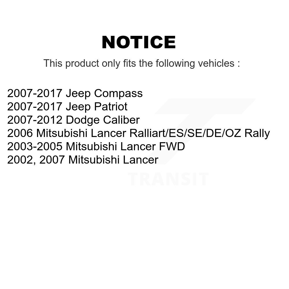 Front Lower Suspension Ball Joint Pair For Jeep Patriot Compass Dodge Caliber Lancer K72-100437 - Image 2