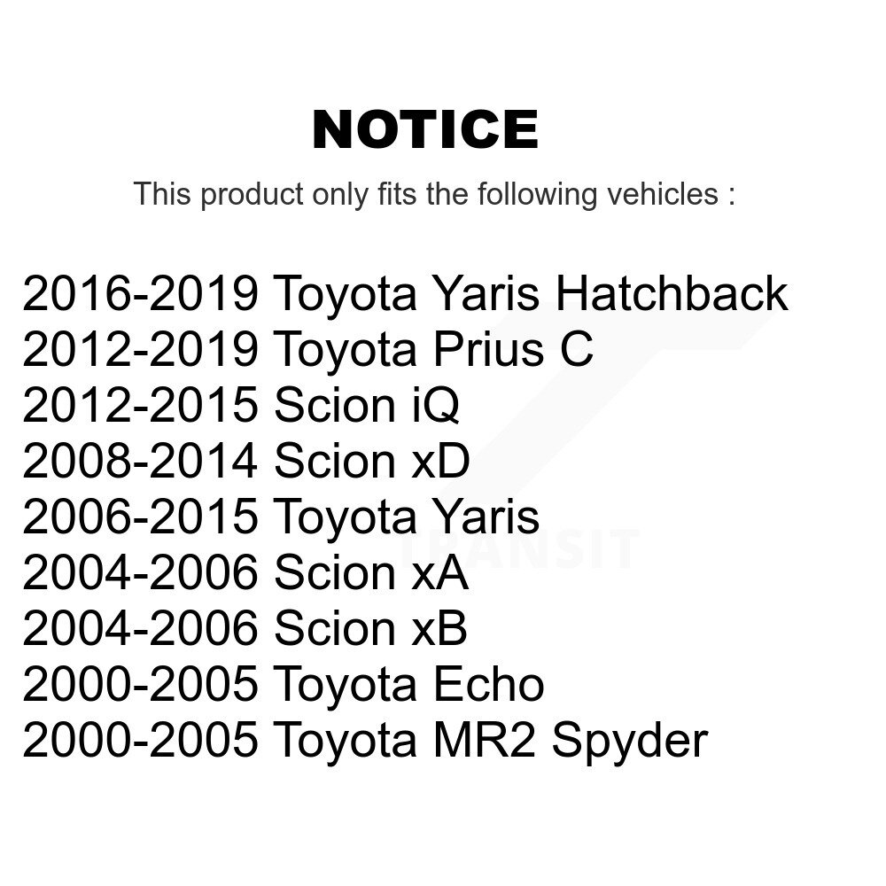 Front Lower Suspension Ball Joints Pair For Toyota Yaris Echo Prius C Scion xD K72-100445 - Image 2