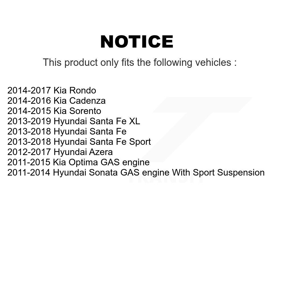 Front Lower Suspension Ball Joint Set Pair For Hyundai Santa Fe Sport Kia Sonata XL K72-100453 - Image 2