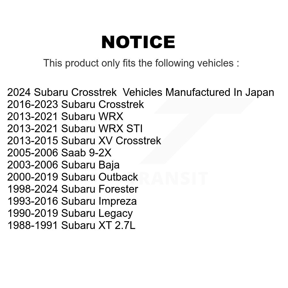 Front Lower Suspension Ball Joint Set Pair For Subaru Forester Crosstrek Outback XV K72-100534 - Image 2