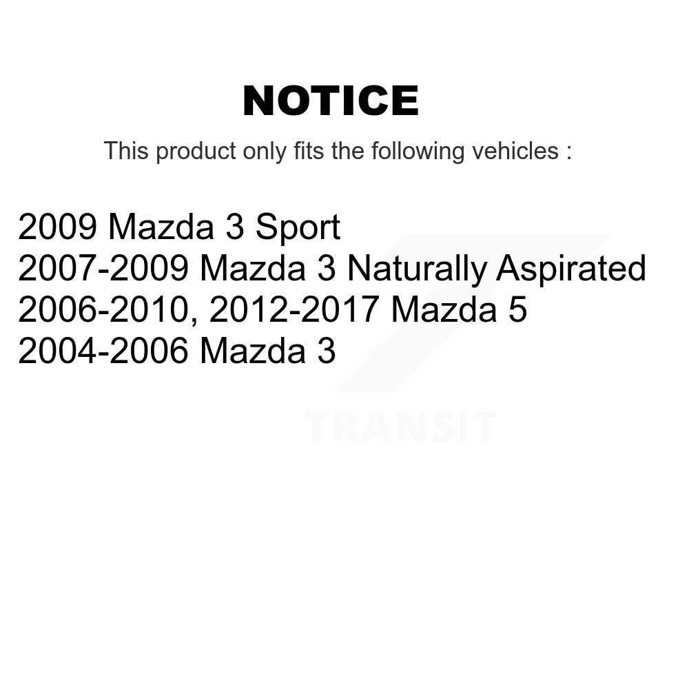 Front Lower Suspension Control Arm And Ball Joint Assemblies Kit For Mazda 3 5 Sport K72-100593 - Image 2