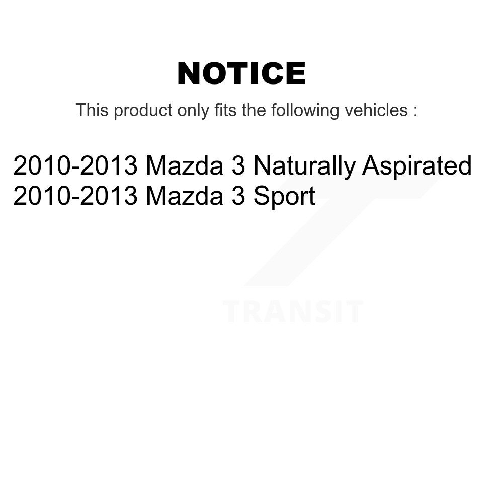 Front Lower Suspension Control Arm Ball Joint Assemblies Kit For 2010-2013 Mazda 3 Sport K72-100624 - Image 2