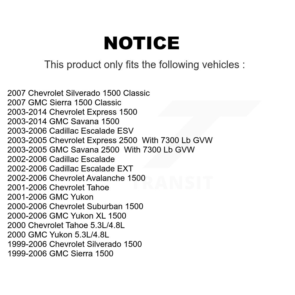 Front Upper Suspension Ball Joint Pair For Chevrolet GMC Silverado 1500 Sierra K72-100658 - Image 2