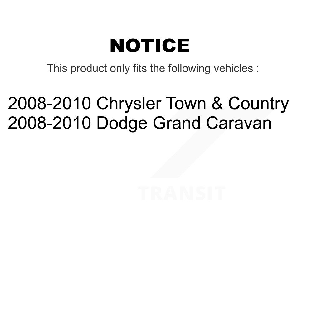 Front Tie Rod End Kit For 2008-2010 Dodge Grand Caravan Chrysler Town & Country K72-100745 - Image 2