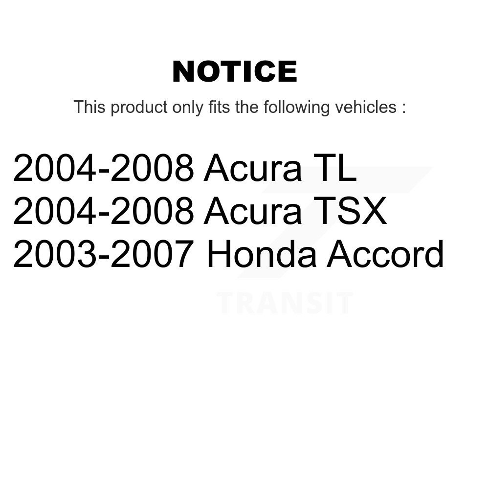 Front Lower Inner Forward Control Arm Bushing Pair For Honda Accord Acura TL TSX K72-100872 - Image 2