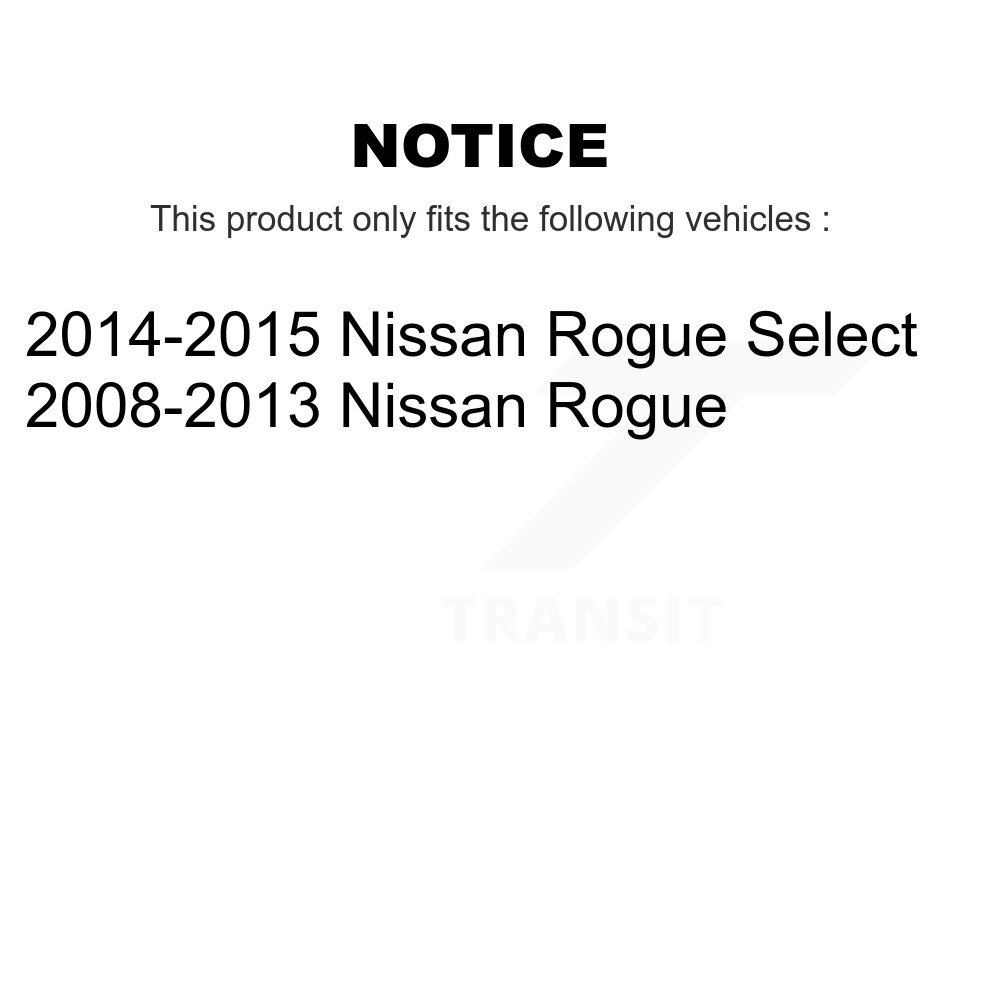 Front Suspension Control Arm And Tie Rod End Kit For Nissan Rogue Select K72-101014 - Image 2