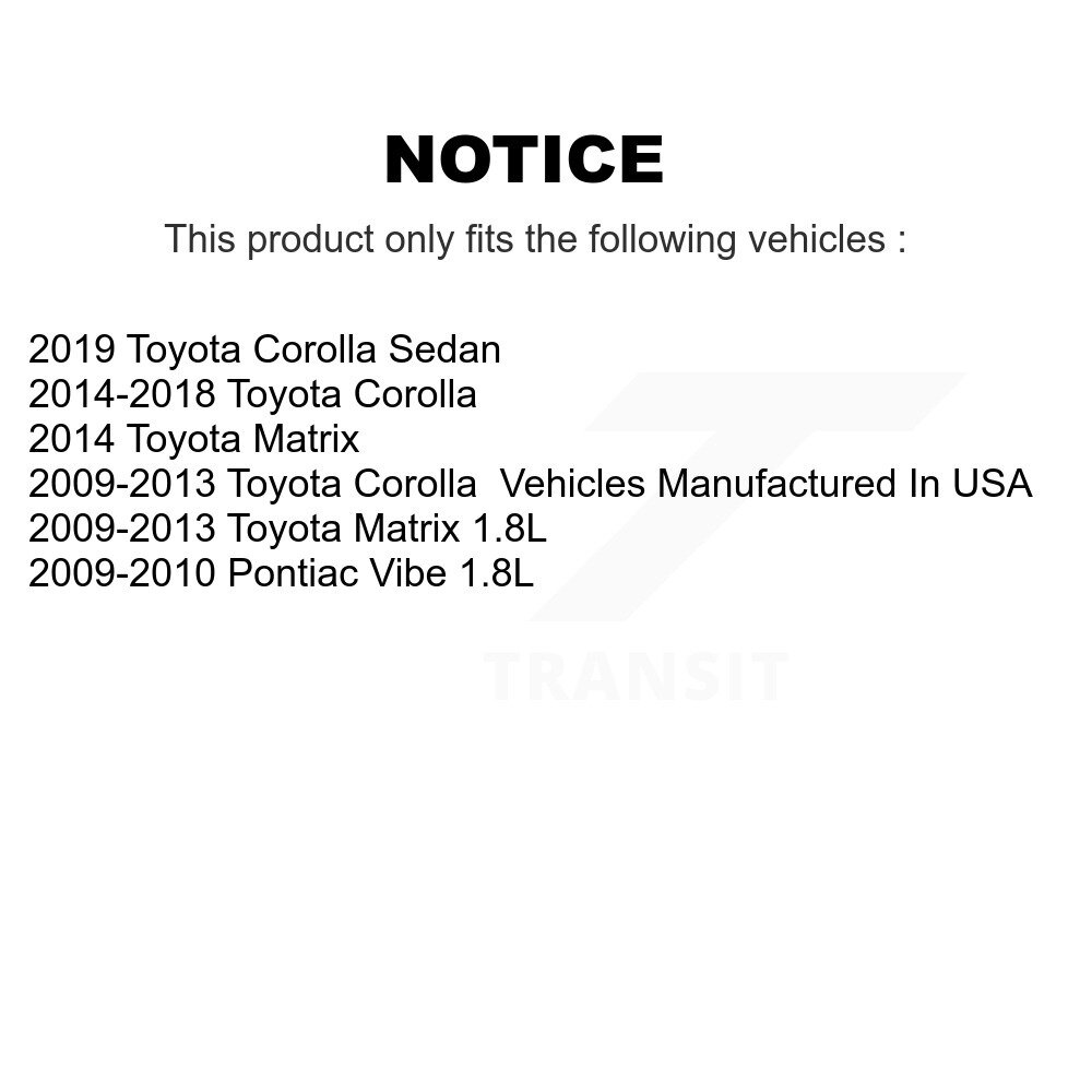 Front Suspension Ball Joint And Tie Rod End Kit For Toyota Corolla Matrix Pontiac Vibe K72-101062 - Image 2
