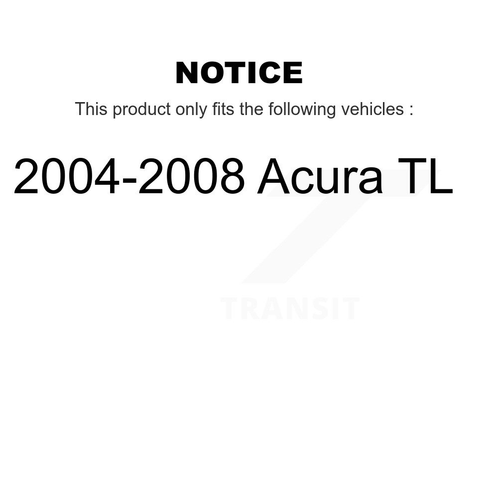 Front Lower & Upper Suspension Ball Joints Kit For 2004-2008 Acura TL K72-101073 - Image 2