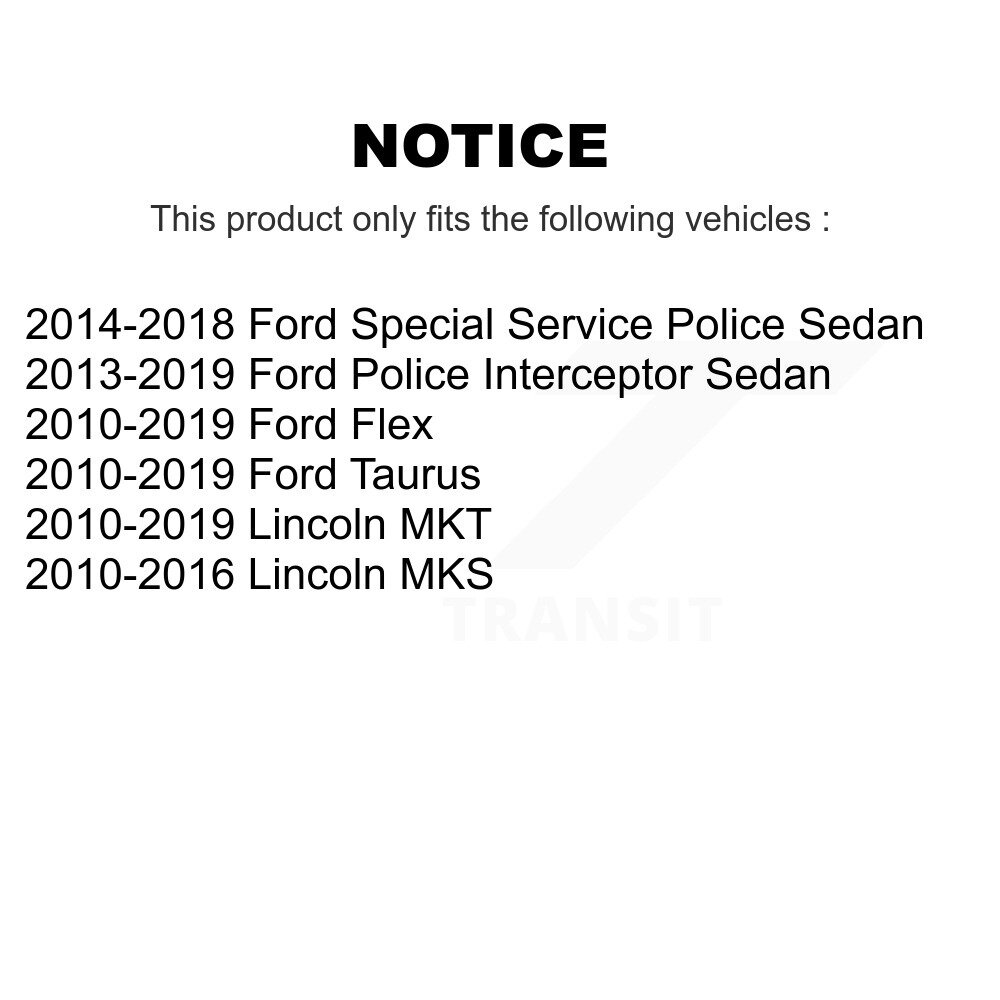 Front Link Kit For Ford Flex Taurus Lincoln Police Interceptor Sedan MKT MKS Special K72-101133 - Image 2