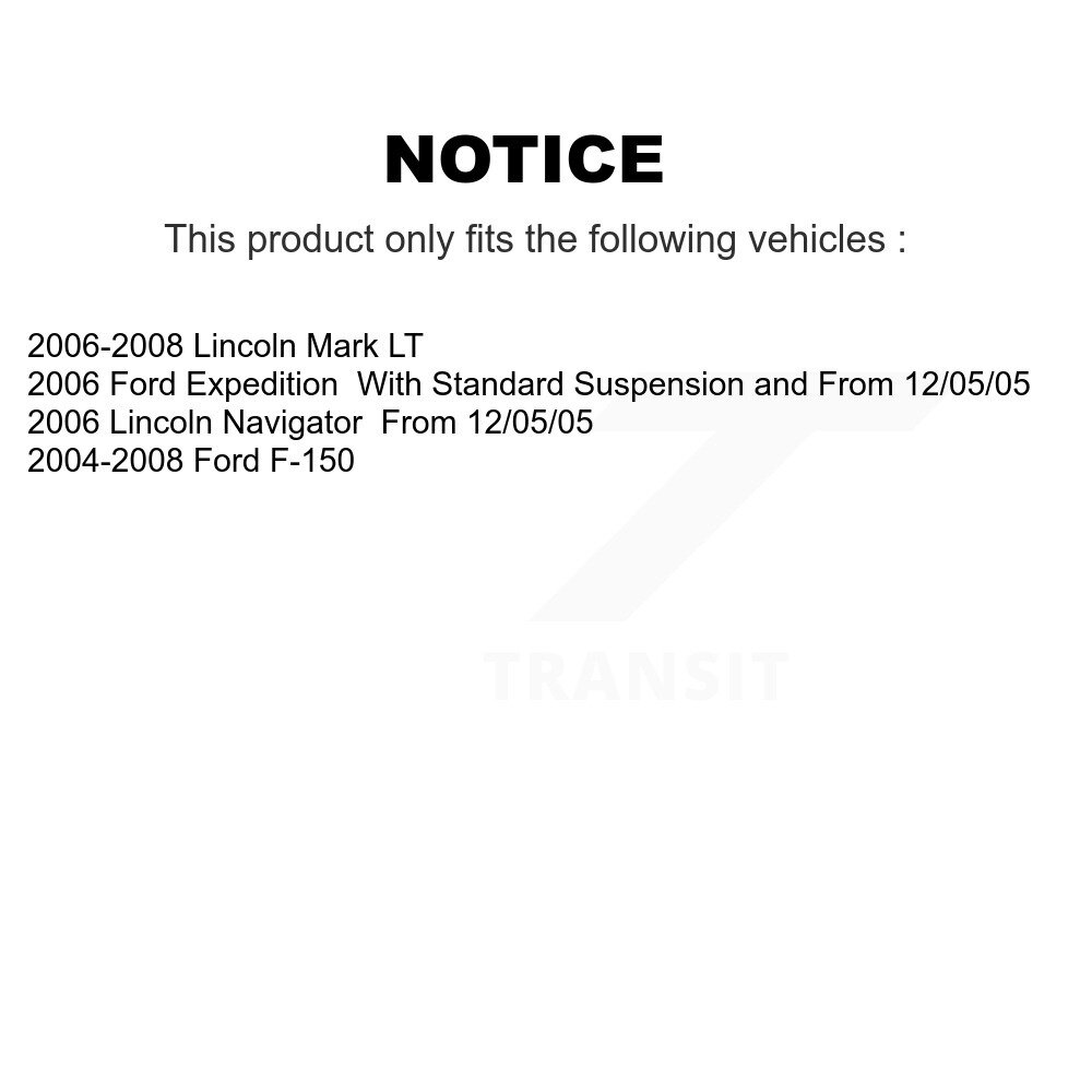 Front Control Arms And Lower Ball Joints Kit For Ford F-150 Lincoln Mark LT Expedition K72-101161 - Image 2