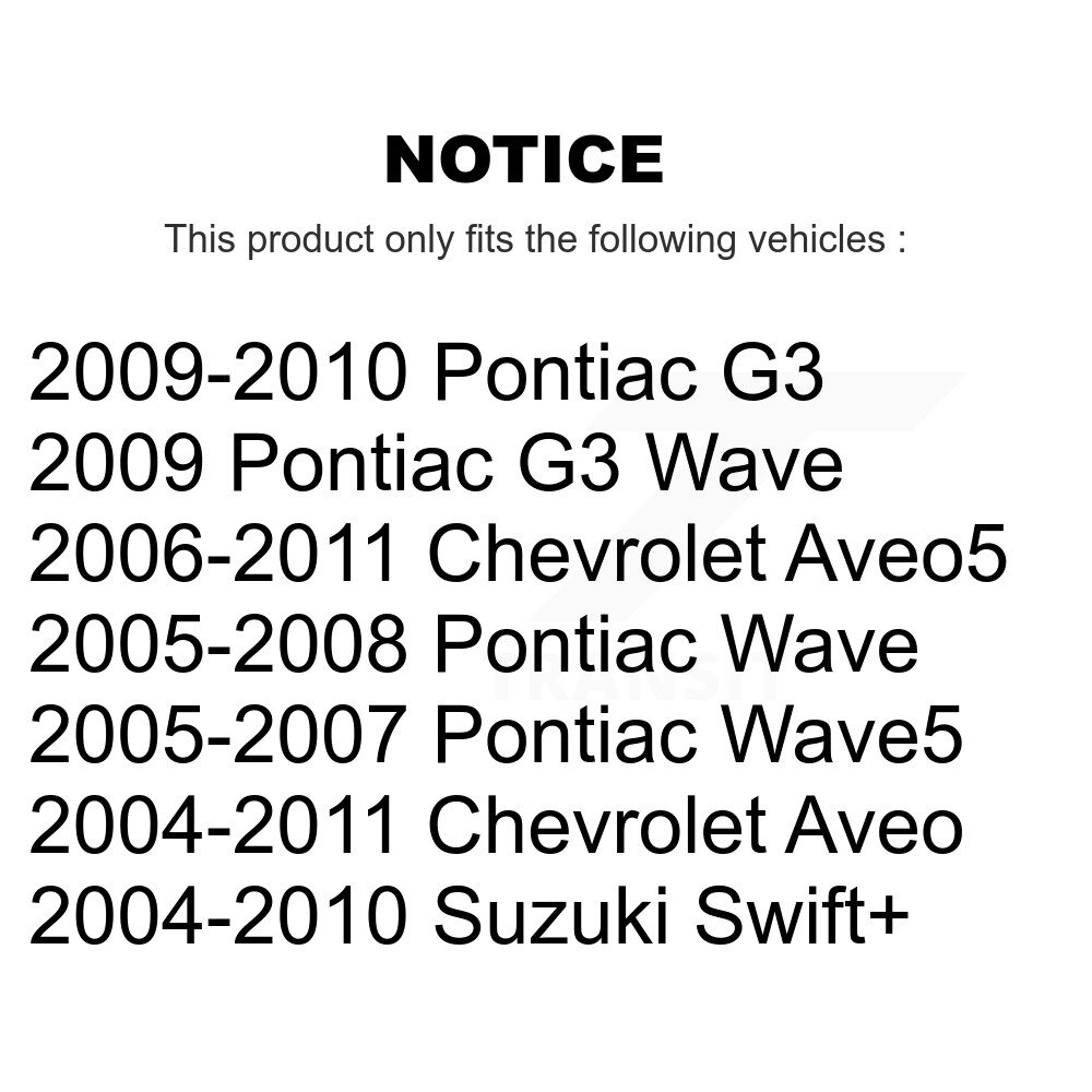 Front Outer Tie Rod End Kit For Chevrolet Aveo Pontiac Aveo5 Wave G3 Suzuki Swift+ Wave5 K72-101227 - Image 2