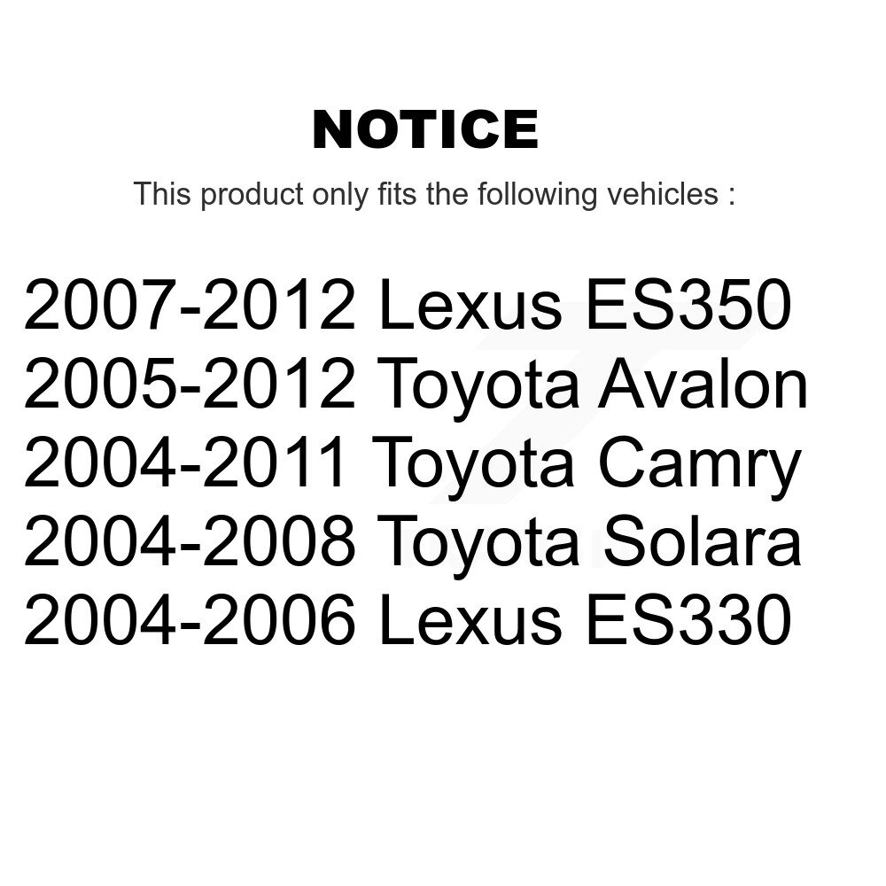 Front Outer Tie Rod End Kit For Toyota Camry Lexus ES350 Solara Avalon ES330 K72-101263 - Image 2