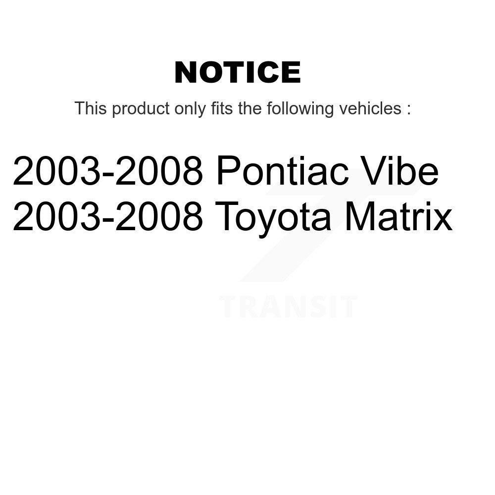 Front Suspension Ball Joint And Tie Rod End Kit For 2003-2008 Toyota Matrix Pontiac Vibe K72-101315 - Image 2