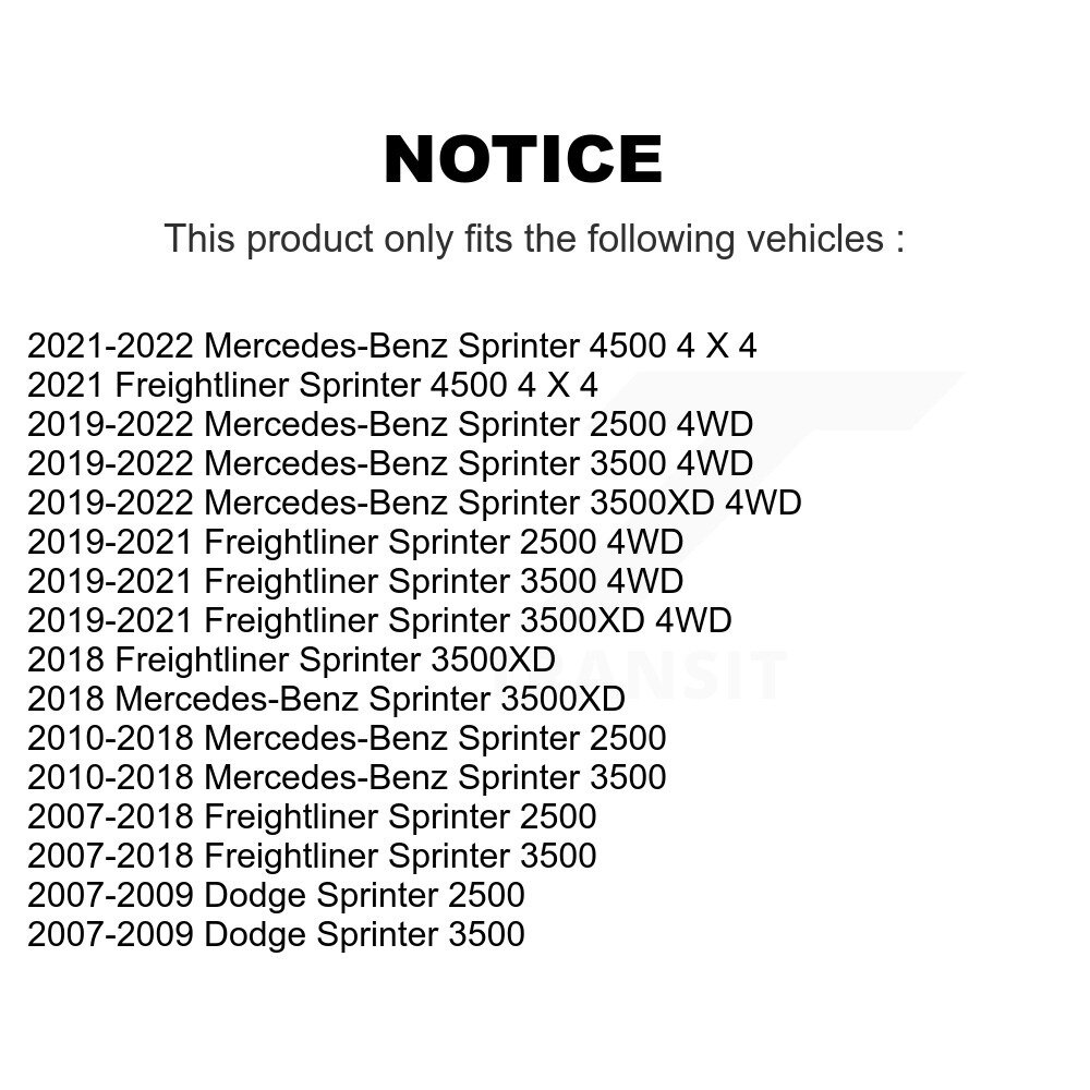 Front Outer Tie Rod End Pair For Mercedes-Benz Sprinter 2500 3500 Dodge 3500XD 4500 K72-101331 - Image 2