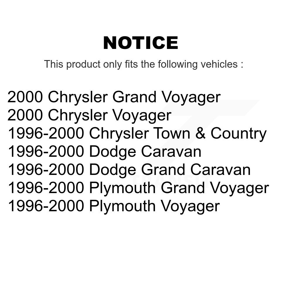 Front Outer Tie Rod End Pair For Dodge Caravan Grand Plymouth Voyager Chrysler Town & K72-101335 - Image 2