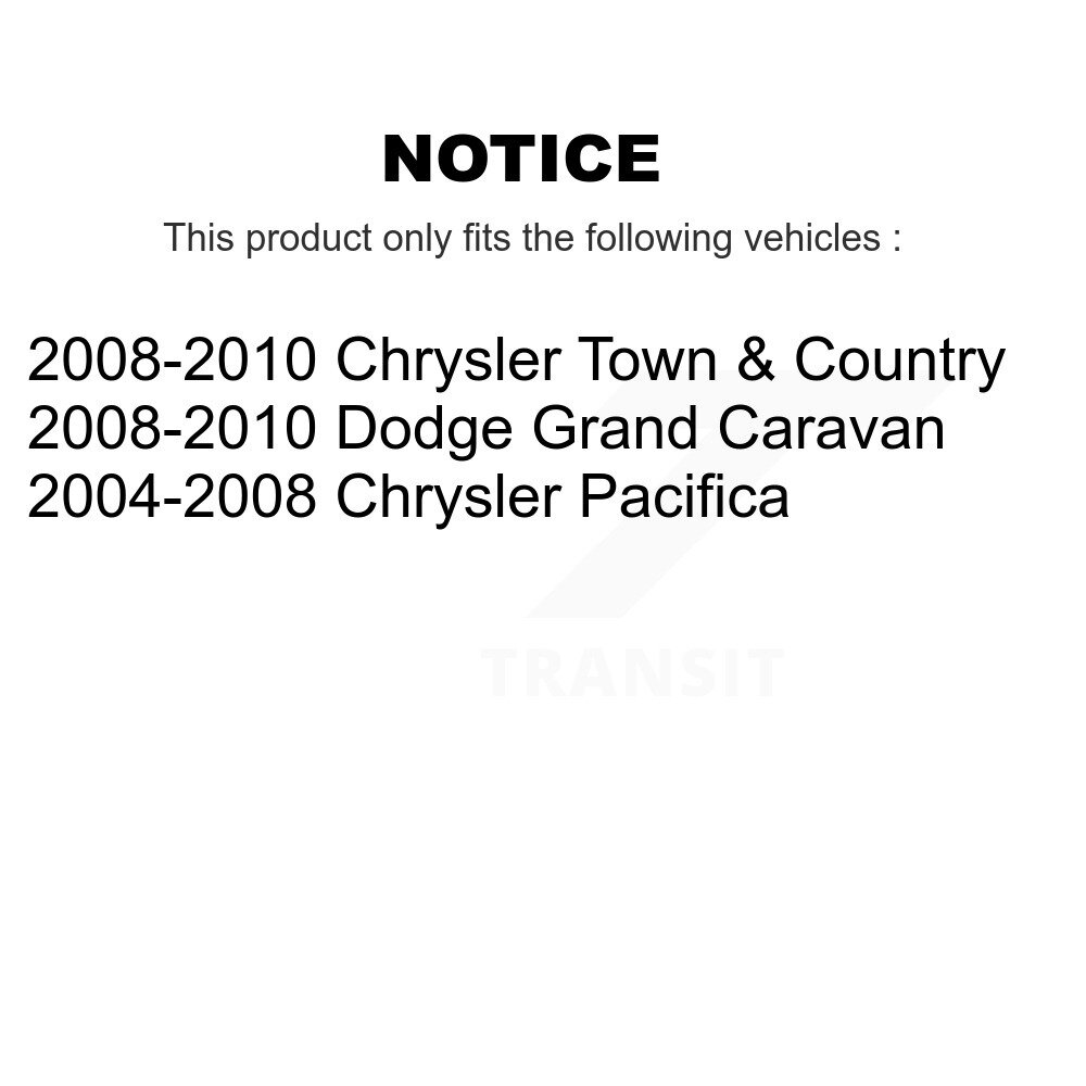 Front Inner Tie Rod End Pair For Dodge Grand Caravan Chrysler Town & Country Pacifica K72-101383 - Image 2
