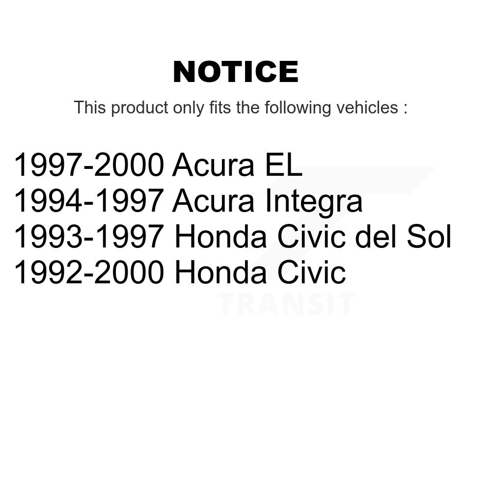 Front Inner Steering Tie Rod End Pair For Honda Civic Acura EL del Sol Integra K72-101394 - Image 2