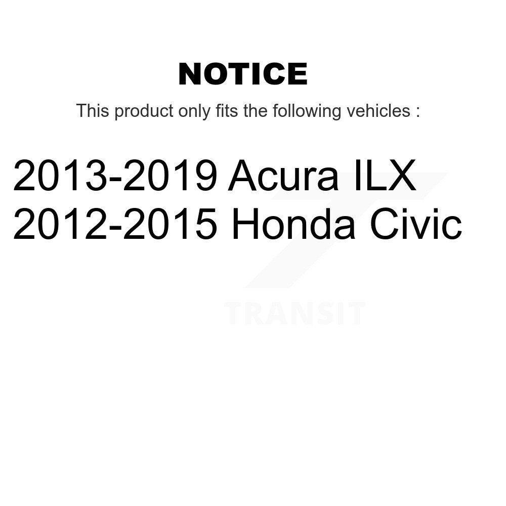 Front Outer & Inner Steering Tie Rod End Kit For Honda Civic Acura ILX K72-101428 - Image 2