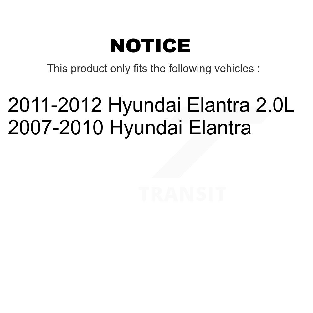 Front Lower Suspension Control Arm Without Ball Joint Kit For Hyundai Elantra K72-101430 - Image 2