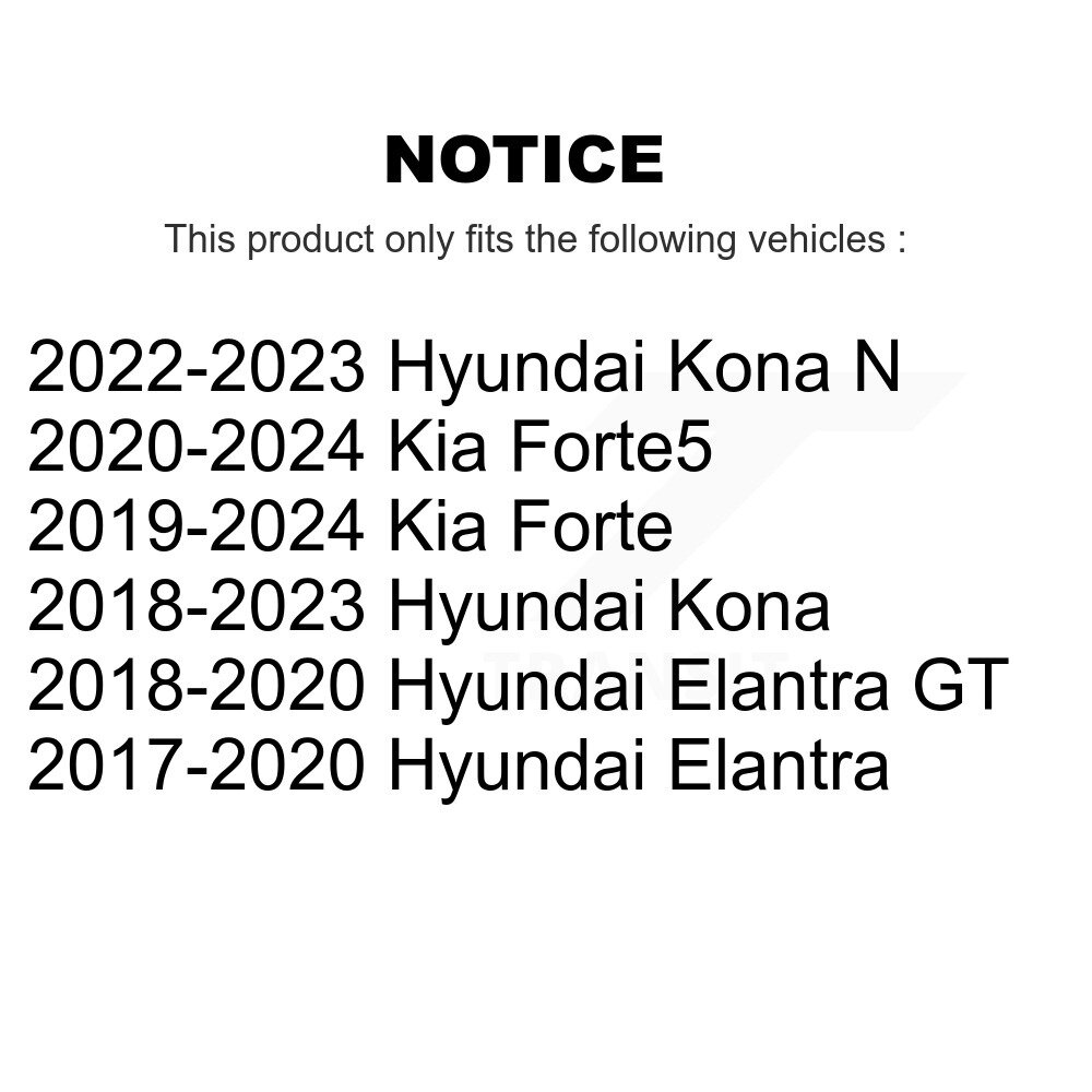 Front Lower Suspension Ball Joint Set Kit For Hyundai Elantra Kona Kia Forte Forte5 K72-101473 - Image 2