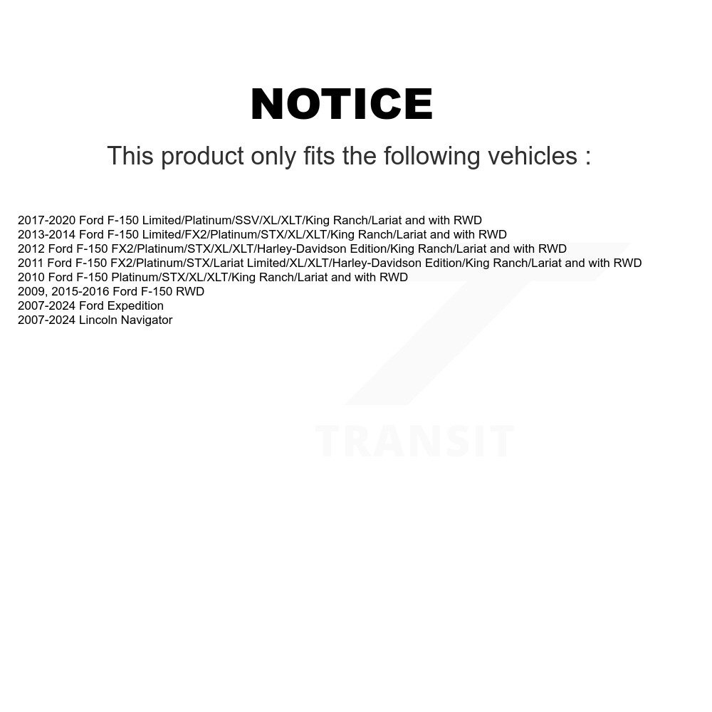 Front Control Arm And Ball Joint Link Kit For Ford F-150 Expedition Lincoln Navigator K72-101479 - Image 2