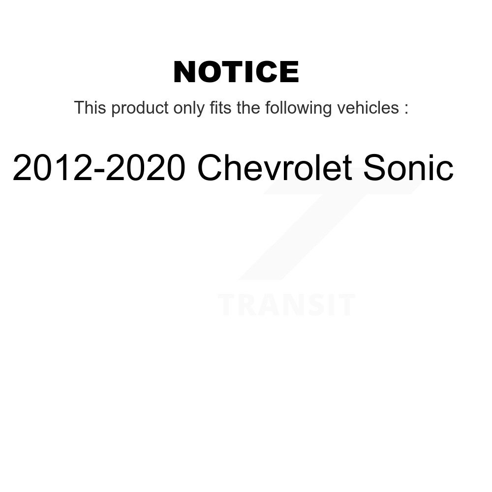 Front Lower Suspension Control Arm Ball Joint Assembly Kit For 2012-2020 Chevrolet Sonic K72-101513 - Image 2