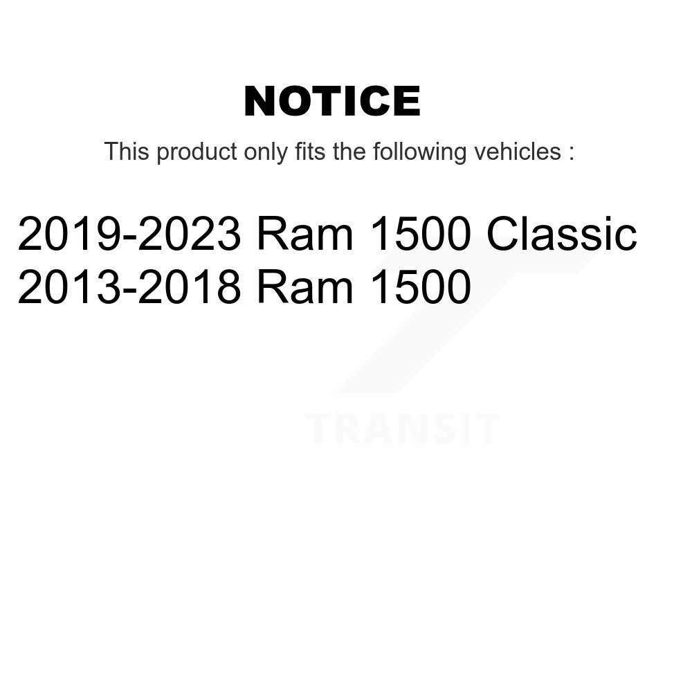 Front Suspension Control Arm & Ball Joint Tie Rod End Link Kit (8Pc) For Ram 1500 Classic K72-101523 - Image 2
