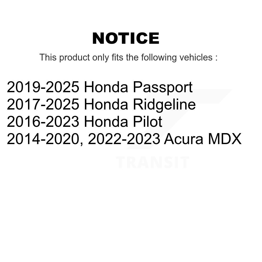 Front Suspension Link Kit For Honda Pilot Acura MDX Ridgeline Passport K72-101561 - Image 2