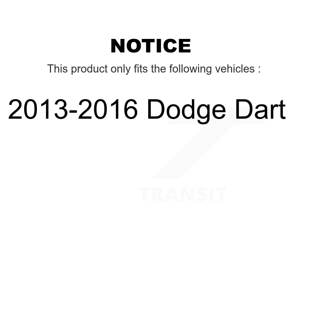 Front Suspension Link Pair For 2013-2016 Dodge Dart K72-101582 - Image 2