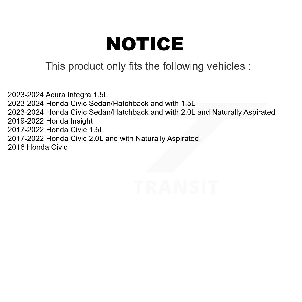 Front Rear Suspension Link Kit For Honda Civic Acura Integra Insight K72-101587 - Image 2