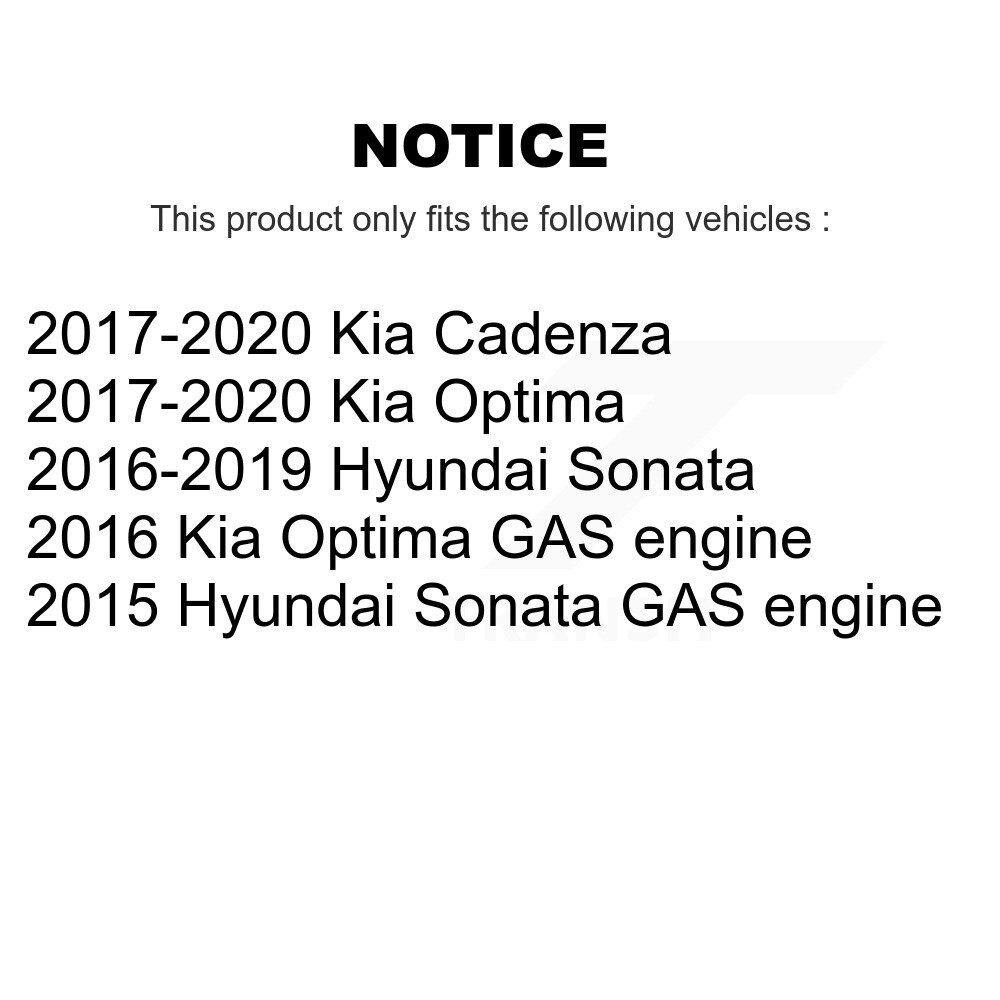 Front Rear Suspension Link Kit For Hyundai Sonata Kia Optima Cadenza K72-101594 - Image 2