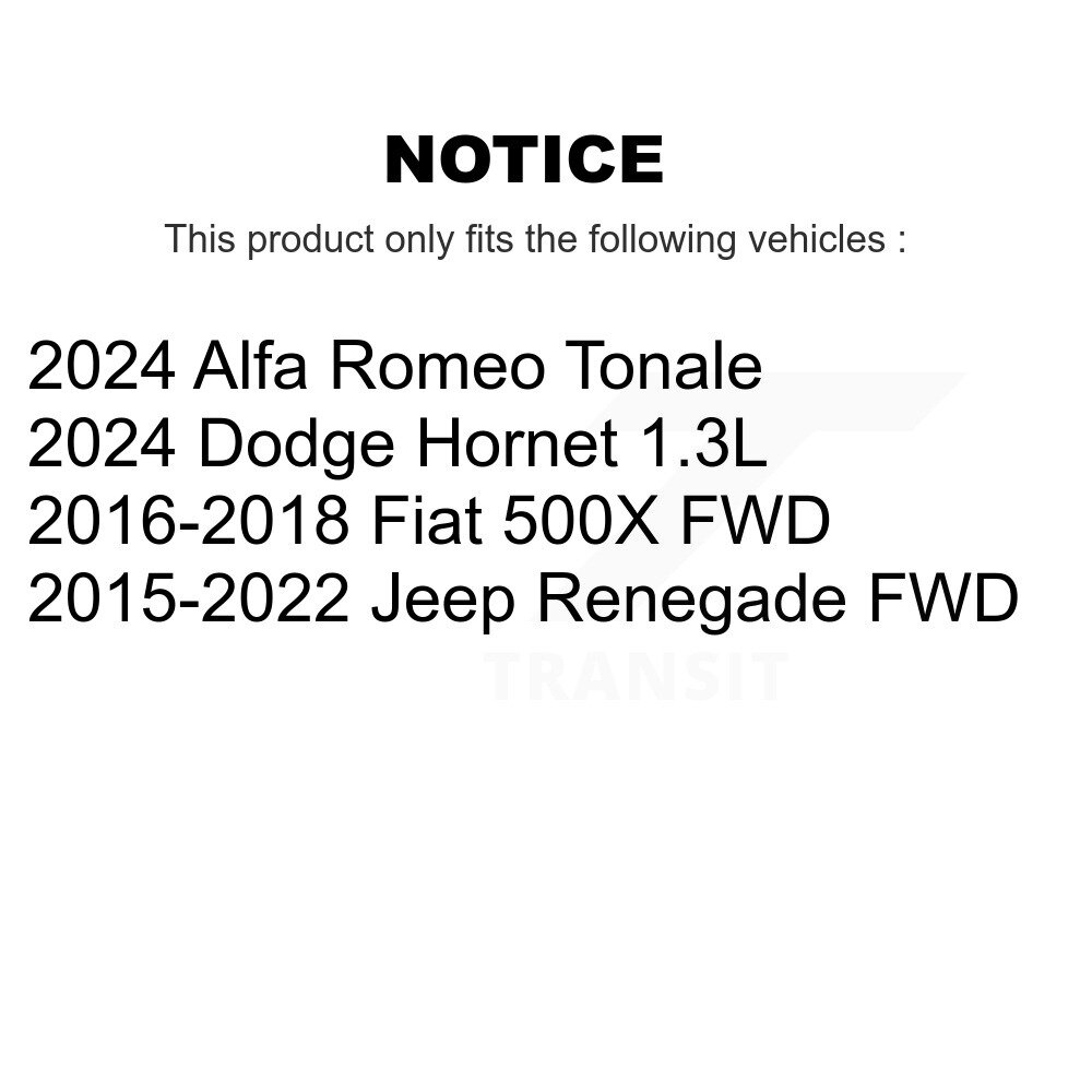 Rear Suspension Link Pair For Jeep Renegade Fiat 500X Dodge Hornet Alfa Romeo Tonale K72-101601 - Image 2