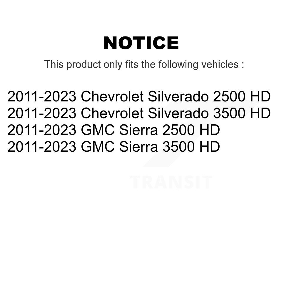 Front Outer Tie Rod End Pair For 2011-2023 GMC Chevrolet Sierra 2500 HD Silverado 3500 K72-101609 - Image 2