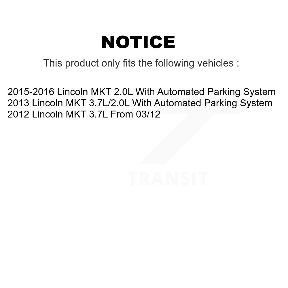 Front Tie Rod End Kit For Lincoln MKT K72-101614 - Image 2