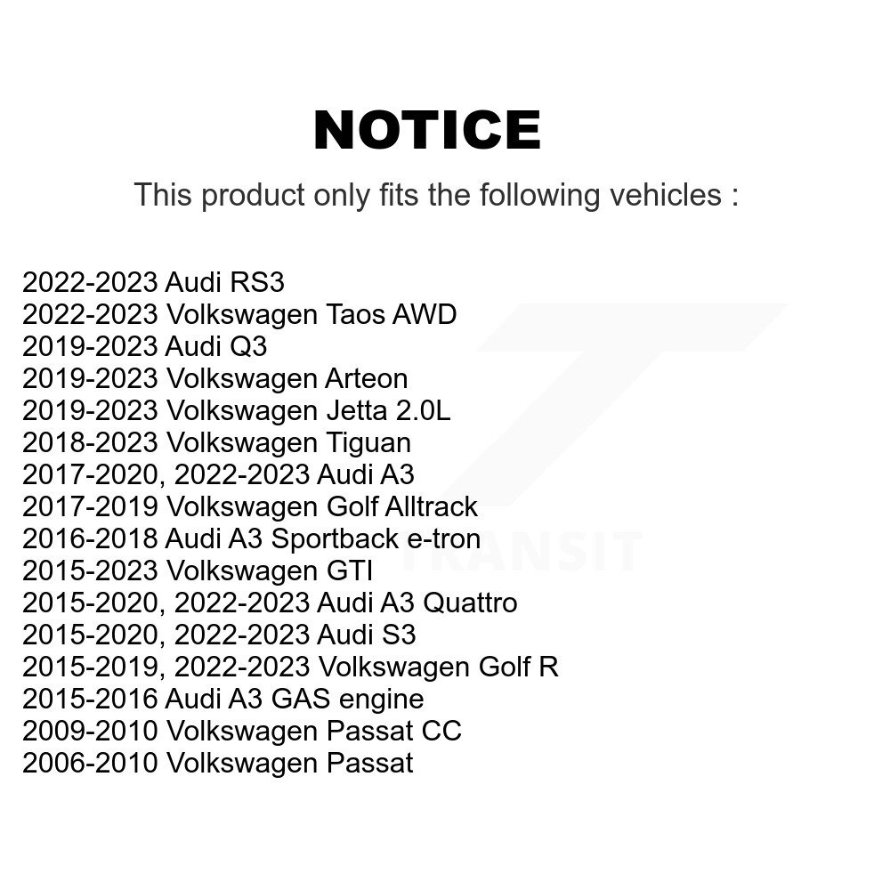 Front Outer Tie Rod End Kit For Volkswagen Tiguan Jetta Audi Q3 Taos GTI A3 Quattro Golf K72-101636 - Image 2