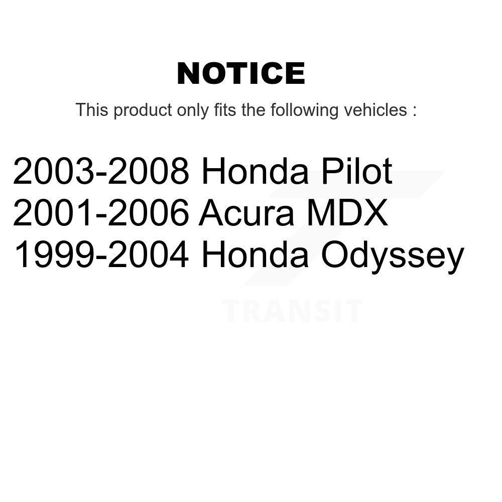Front Suspension Strut Shock Mounting Pair For Honda Pilot Odyssey Acura MDX K73-100120 - Image 2