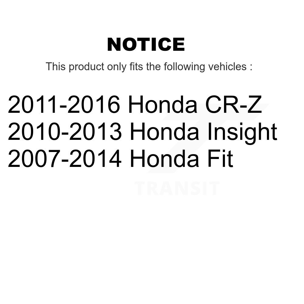 Front Suspension Strut Shock Mounting Pair For Honda Fit Insight CR-Z K73-100145 - Image 2