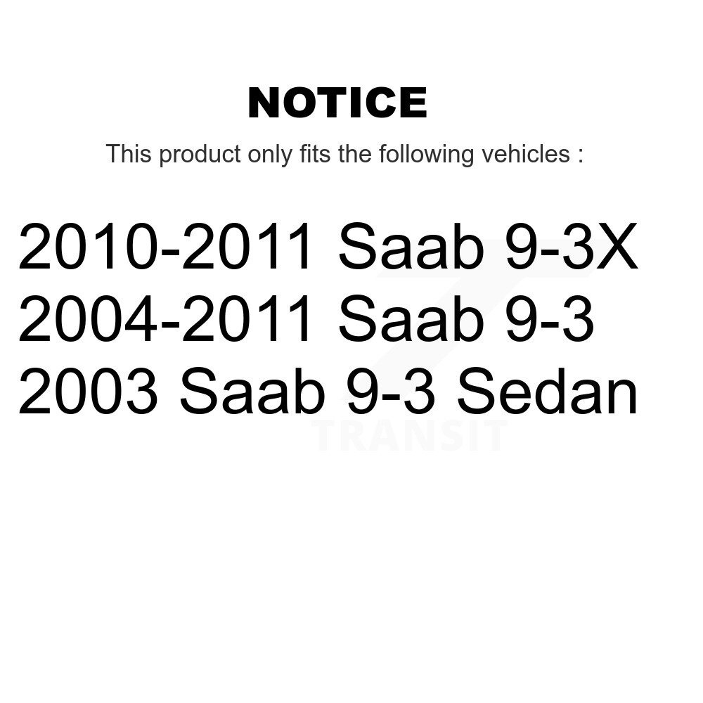 Front Suspension Strut Shock Mounting Pair For Saab 9-3 9-3X K73-100150 - Image 2