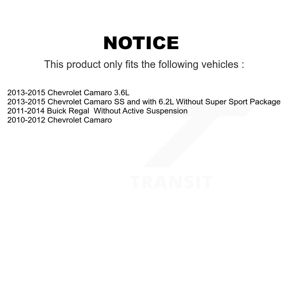 Front Suspension Strut Shock Mounting Pair For Chevrolet Camaro Buick Regal K73-100158 - Image 2